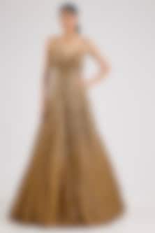 Buy Gold Cocktail Gown for Women Online from India's Luxury Designers 2026