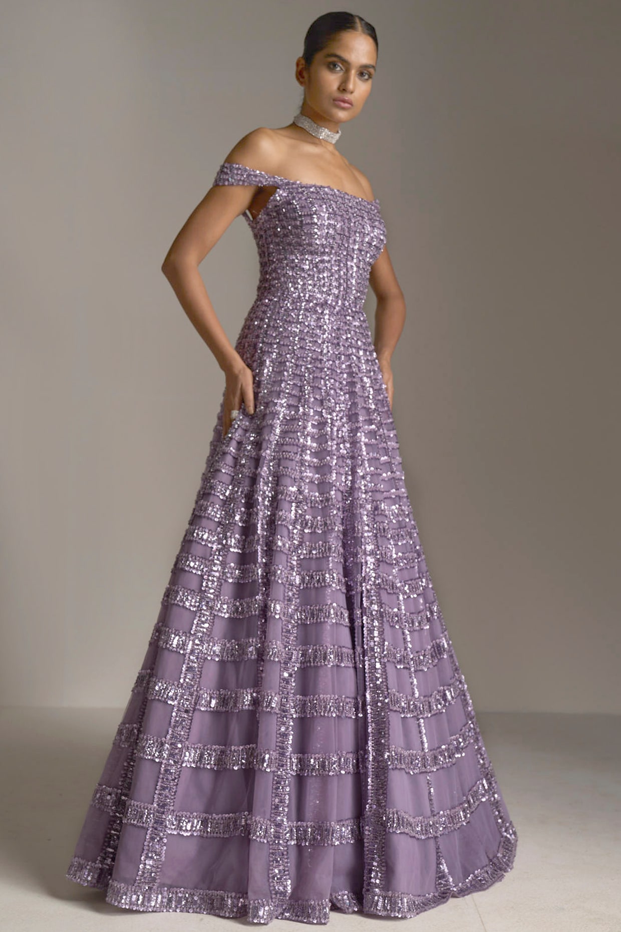 Red Satin Off-the-shoulder Slit Designer Prom Gown - Xdressy