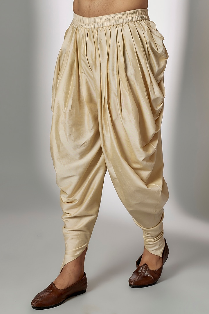 Mint Green Raw Silk Gota Patti Embroidered Groom Sherwani Set by Seema Gujral Men at Pernia's Pop Up Shop
