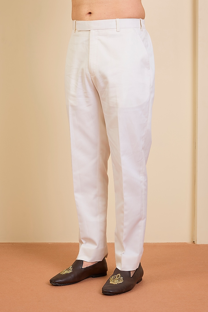 Peach Silk Kurta Set by Seema Gujral Men at Pernia's Pop Up Shop