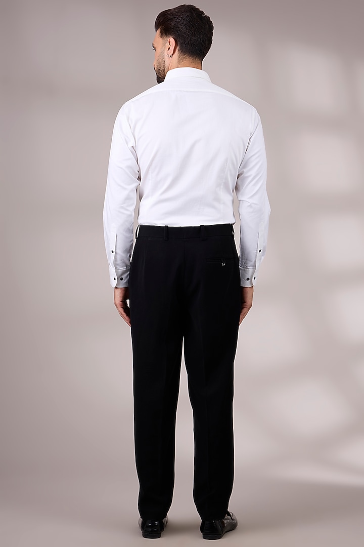 Black Suiting Tuxedo Set by Seema Gujral Men at Pernia's Pop Up Shop