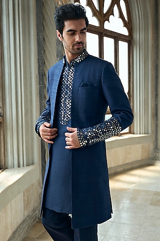 Tuxedo Marriage Winter Wedding Dresses For Man Buy Mirror Work Sherwani For  Wedding For Men Online From Indian Designers 2025