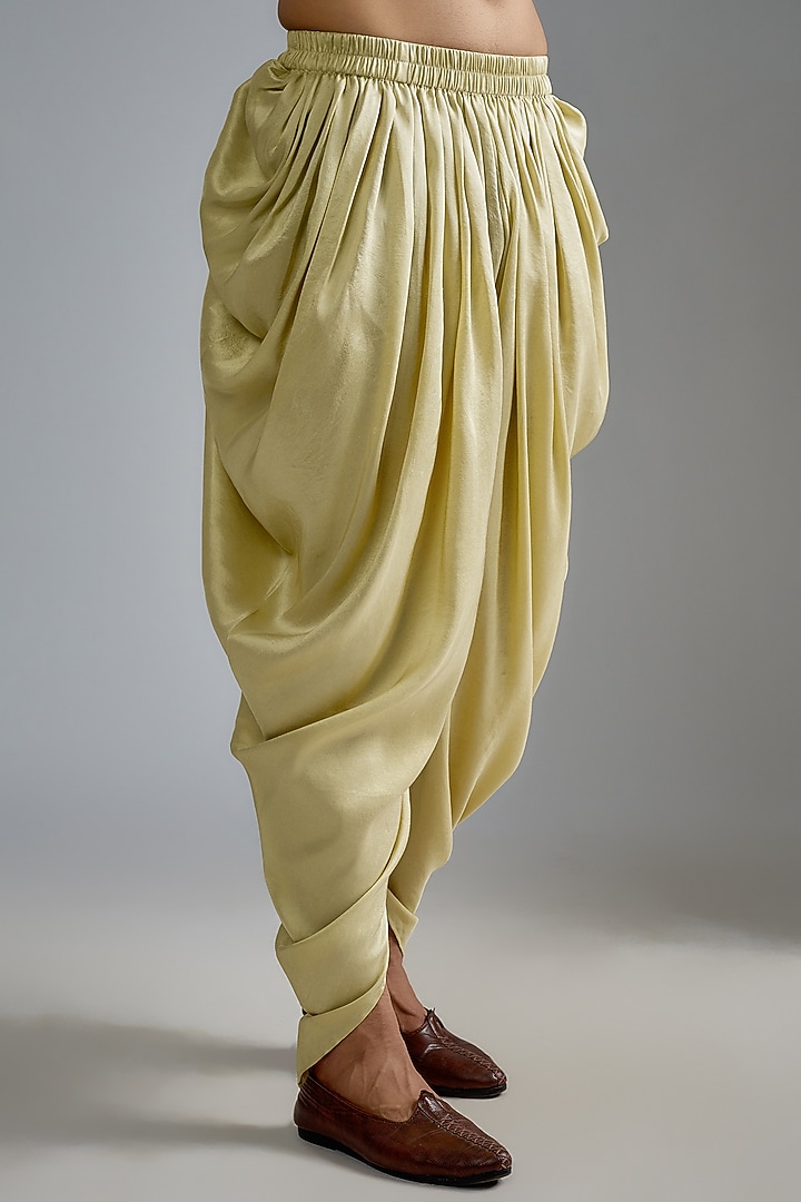 Mint Green Silk Embroidered Kurta Set by Seema Gujral Men at Pernia's Pop Up Shop