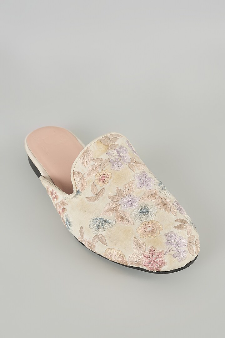 Multi-Colored Silk & Leather Loafers by Seema Gujral Men at Pernia's Pop Up Shop