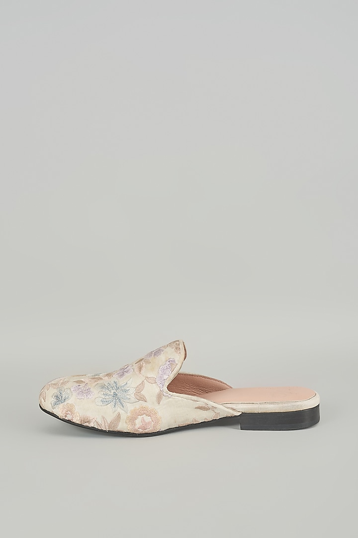 Multi-Colored Silk & Leather Loafers by Seema Gujral Men at Pernia's Pop Up Shop