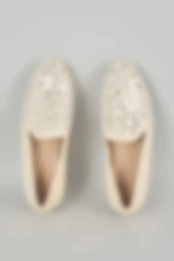 Dust Silk & Leather Loafers by Seema Gujral Men at Pernia's Pop Up Shop