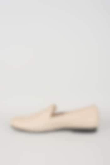 Sage Green Leather Juttis by Seema Gujral Men at Pernia's Pop Up Shop
