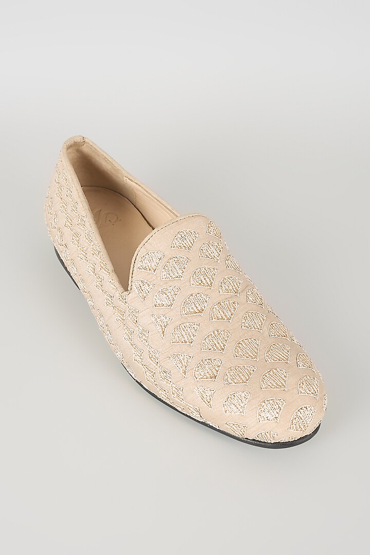 Sage Green Leather Juttis by Seema Gujral Men at Pernia's Pop Up Shop