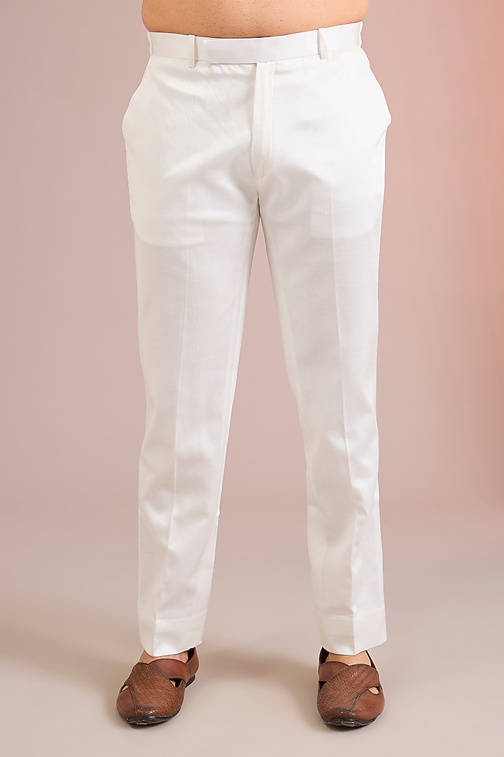 Powder Pink Silk Kurta Set by Seema Gujral Men at Pernia's Pop Up Shop