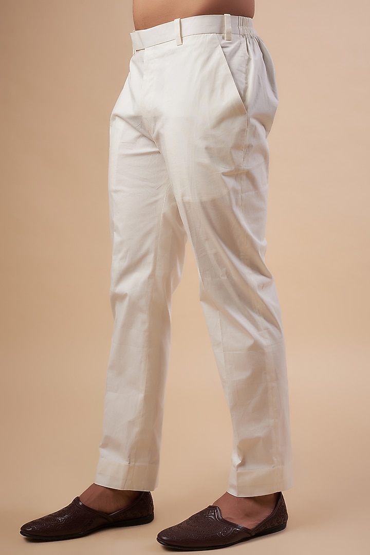 Pastel Blue Silk Embroidered Bundi Jacket Set by Seema Gujral Men at Pernia's Pop Up Shop