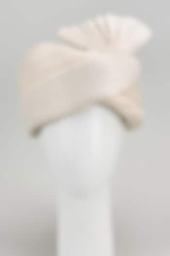 Off-White Cotton Safa by Seema Gujral Men