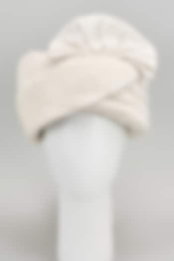 White Cotton Safa by Seema Gujral Men at Pernia's Pop Up Shop