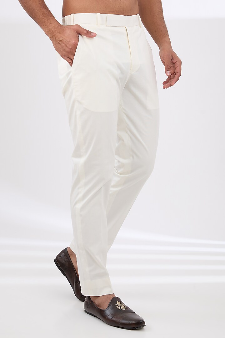Beige Silk Dori Embroidered Kurta Set by Seema Gujral Men at Pernia's Pop Up Shop