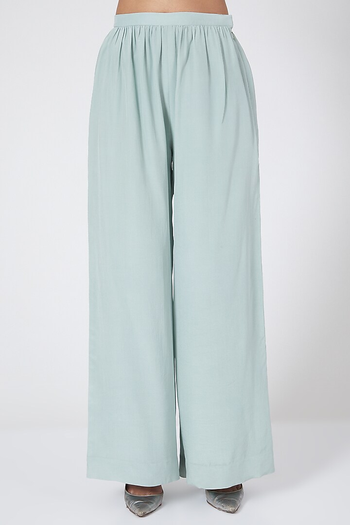 Mint Green volume Pant Set by Sejal Jain at Pernia's Pop Up Shop