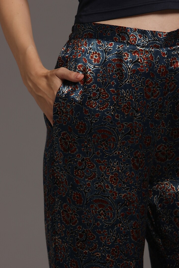 Maroon & Blue Tie-Dyed Jacket Set by SEJAL KAMDAR at Pernia's Pop Up Shop