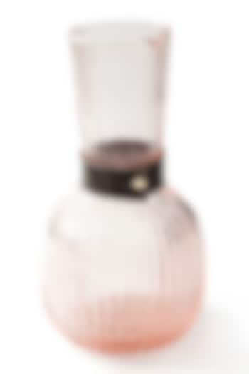Pink Hand-Blown Glass Carafe by Serein Wellness at Pernia's Pop Up Shop