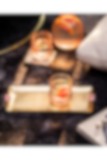 Pink Hand-Blown Drinking Glasses (Set of 4) by Serein Wellness at Pernia's Pop Up Shop