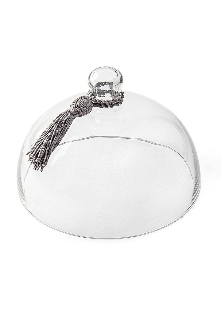 Clear Glass Dome Lid With Tassels by Serein Wellness at Pernia's Pop Up Shop
