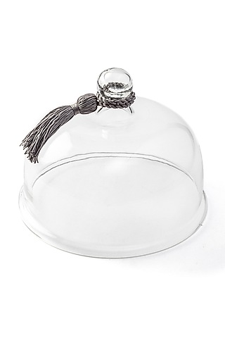 Hand-Blown Glass Dome With Tassels by Serein Wellness