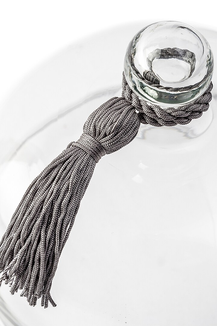 Hand-Blown Glass Dome With Tassels by Serein Wellness at Pernia's Pop Up Shop