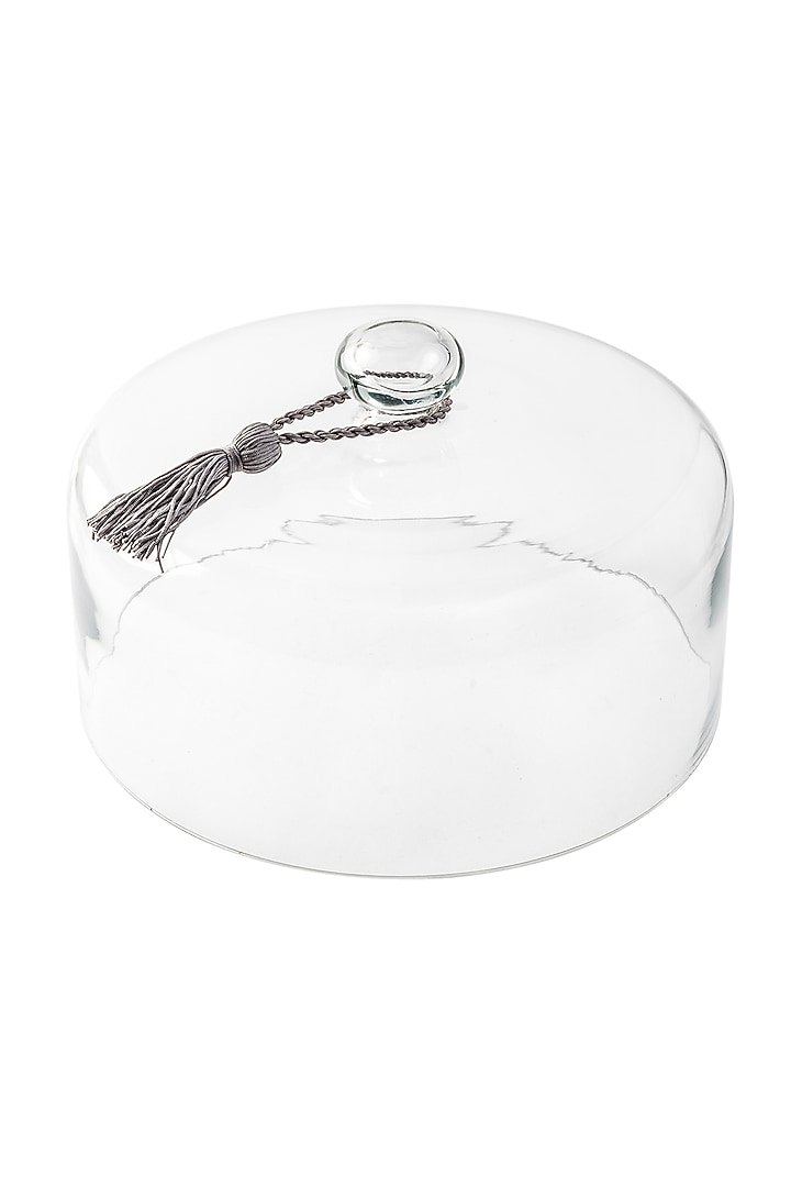 Glass Dome Lid With Tassels by Serein Wellness at Pernia's Pop Up Shop