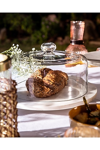 Glass Dome Lid With Tassels by Serein Wellness