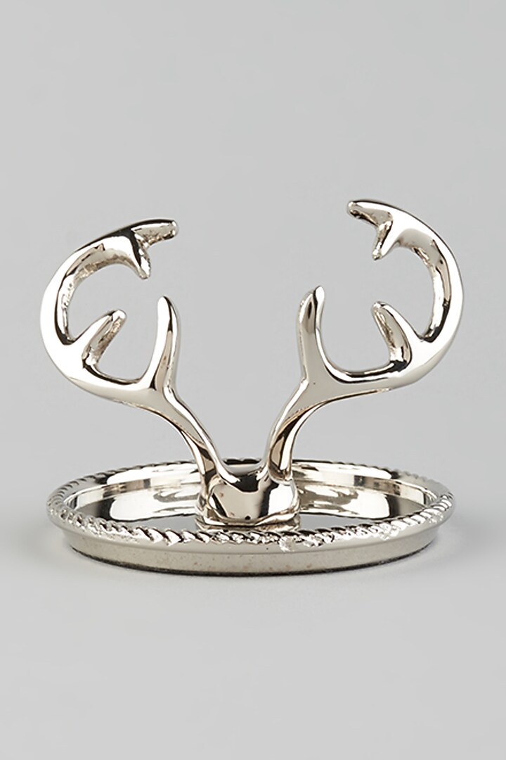 Silver Brass Antler Ring Dish by Serein Wellness at Pernia's Pop Up Shop
