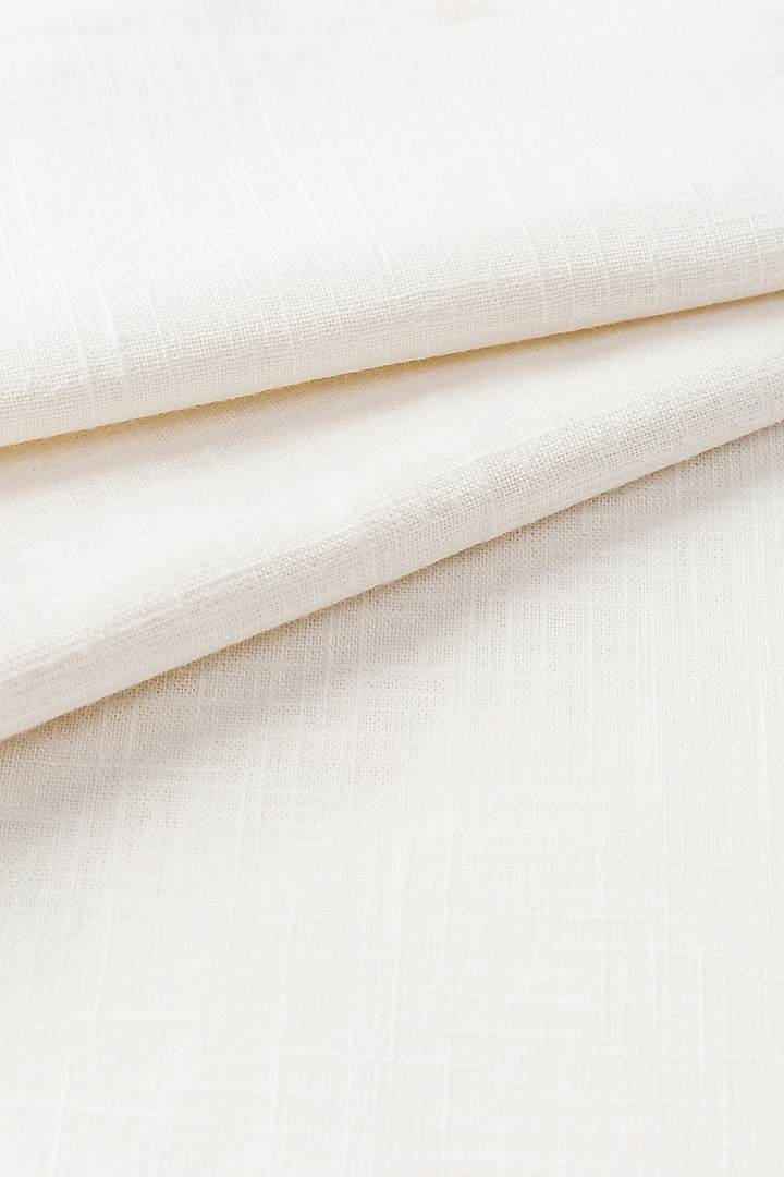 Ivory Cotton Table Napkins (Set of 4) by Serein Wellness at Pernia's Pop Up Shop