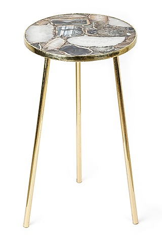 Grey & Brown Agate Coffee Table by Serein Wellness