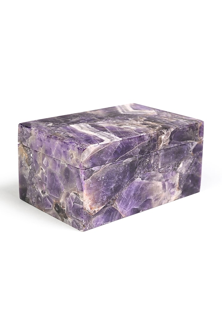 Purple Amethyst Handcrafted Jewellery Utility Box by Serein Wellness at Pernia's Pop Up Shop