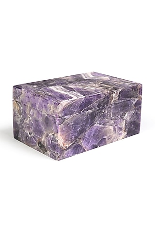 Purple Amethyst Handcrafted Jewellery Utility Box by Serein Wellness