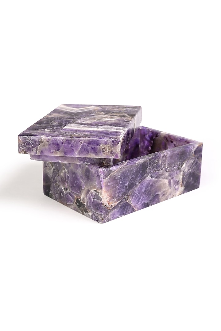 Purple Amethyst Handcrafted Jewellery Utility Box by Serein Wellness at Pernia's Pop Up Shop