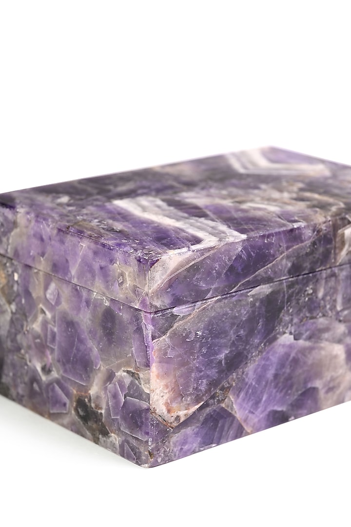 Purple Amethyst Handcrafted Jewellery Utility Box by Serein Wellness at Pernia's Pop Up Shop