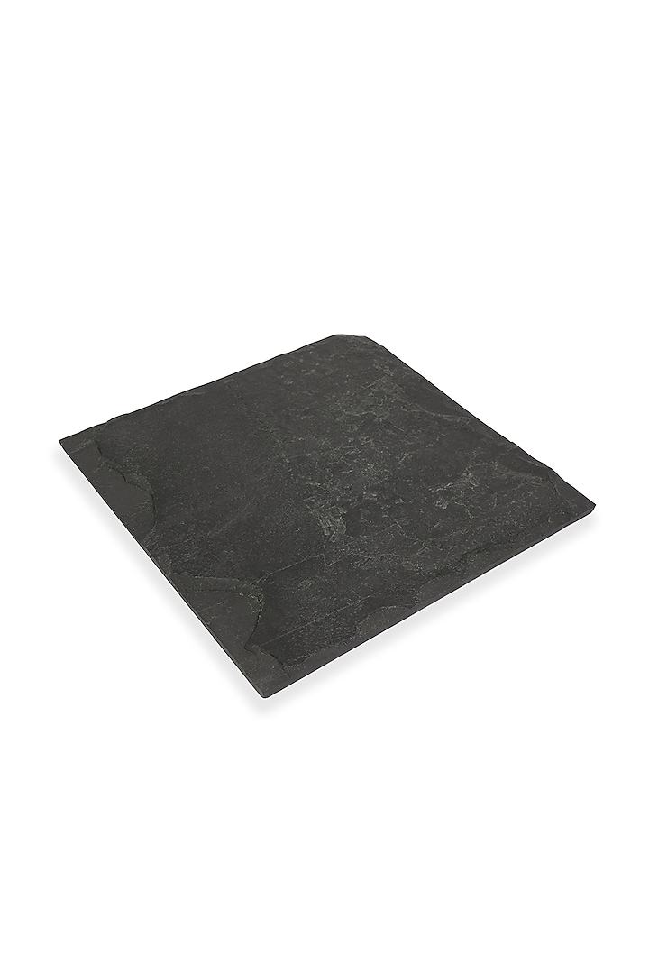 Black Slate Square Platter by Serein Wellness at Pernia's Pop Up Shop