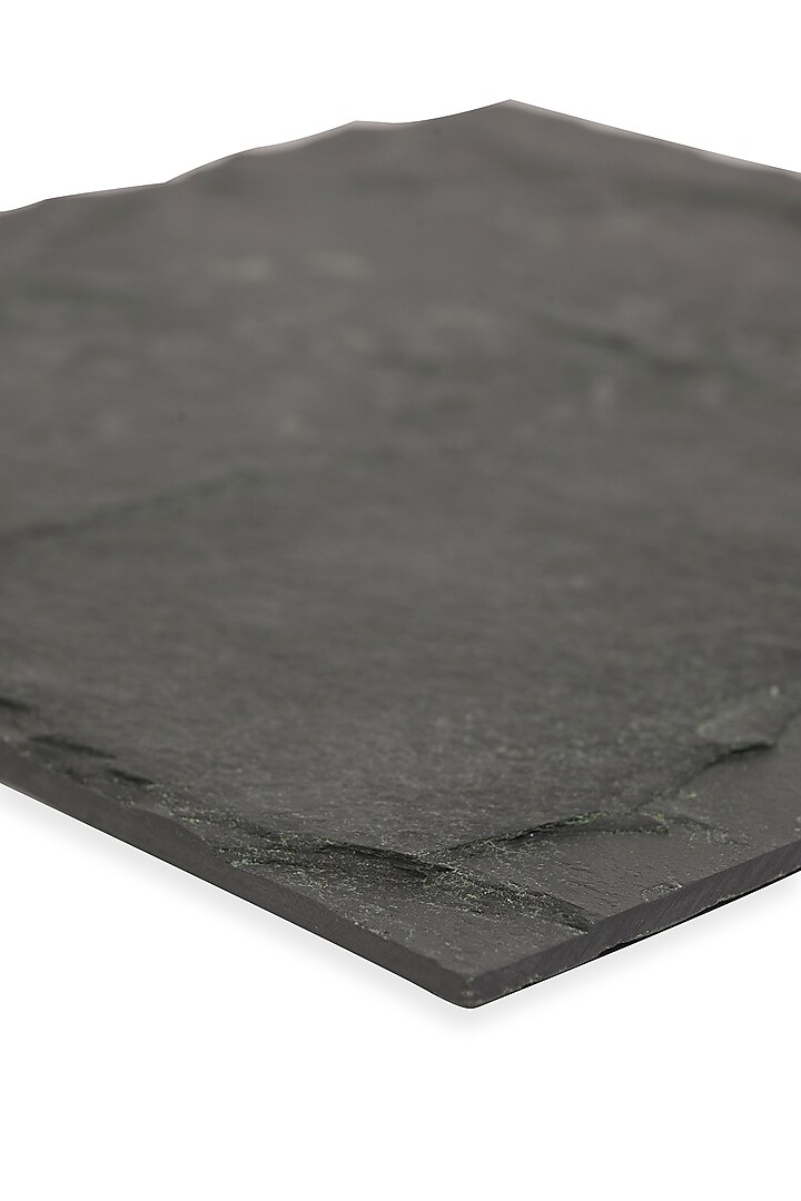 Black Slate Square Platter by Serein Wellness at Pernia's Pop Up Shop