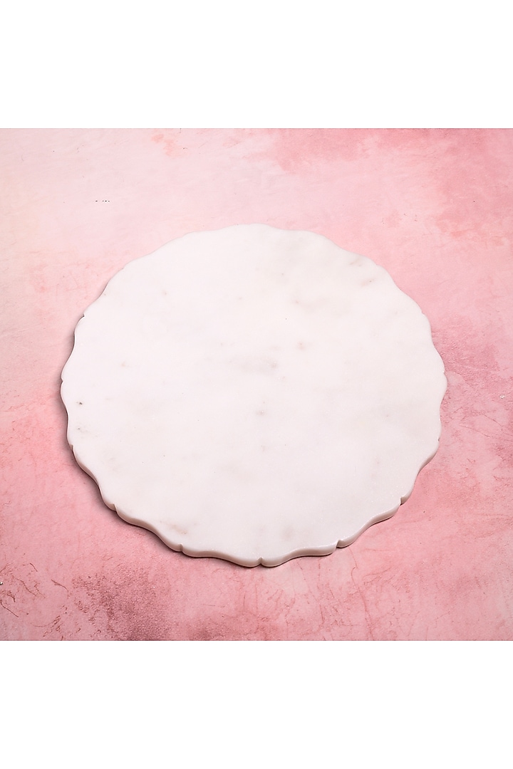 White Marble Platter by Serein Wellness at Pernia's Pop Up Shop