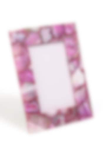 Pink Agate Photo Frame (Set Of 5) by Serein Wellness at Pernia's Pop Up Shop