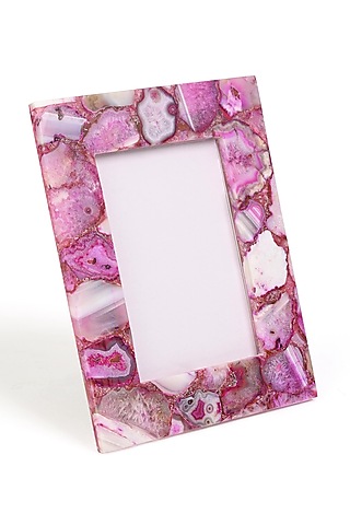 Pink Agate Photo Frame (Set Of 5) by Serein Wellness