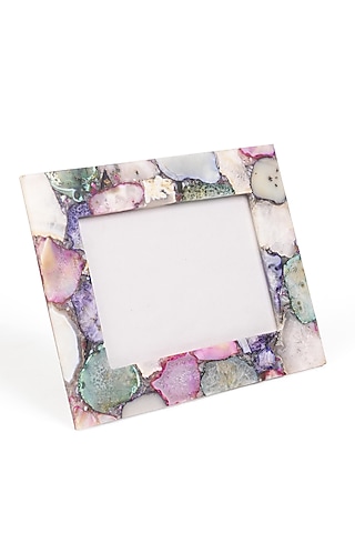 Multi-Color Agate Photo Frame by Serein Wellness