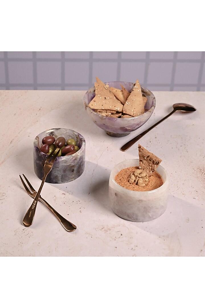 Pink Rose Quartz Bowl by Serein Wellness at Pernia's Pop Up Shop