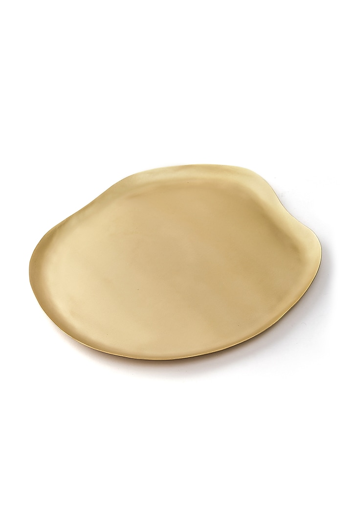 Gold Brass Platter by Serein Wellness at Pernia's Pop Up Shop