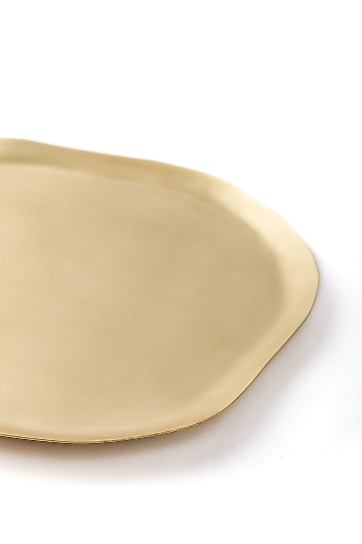 Gold Brass Platter by Serein Wellness at Pernia's Pop Up Shop