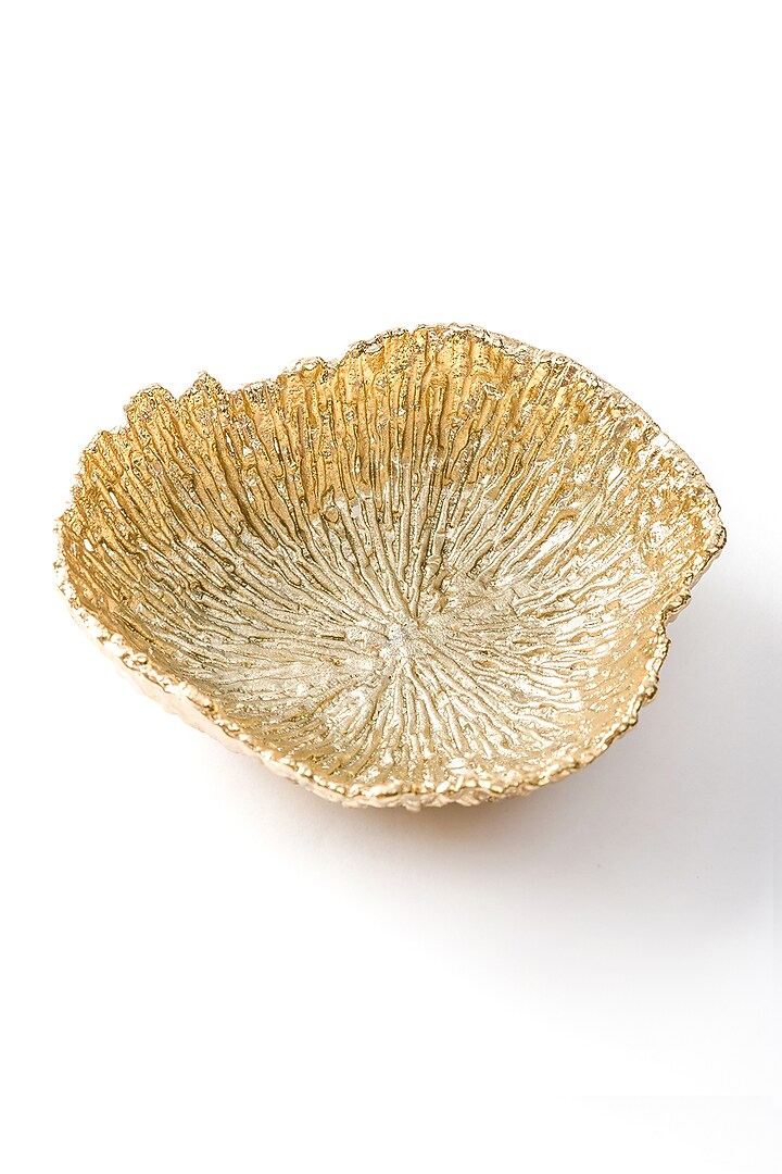 Gold Handmade Triangle Bowl by Serein Wellness at Pernia's Pop Up Shop