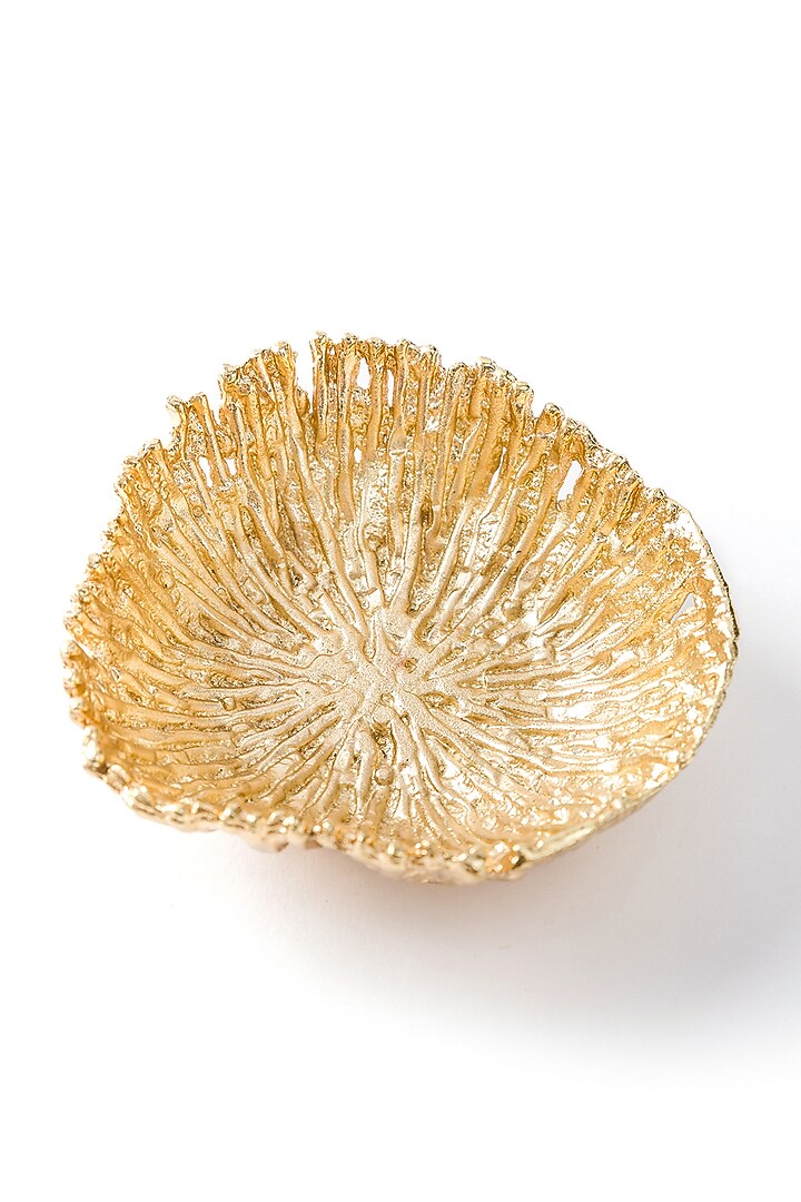 Gold Aluminium Triangle Bowl by Serein Wellness at Pernia's Pop Up Shop