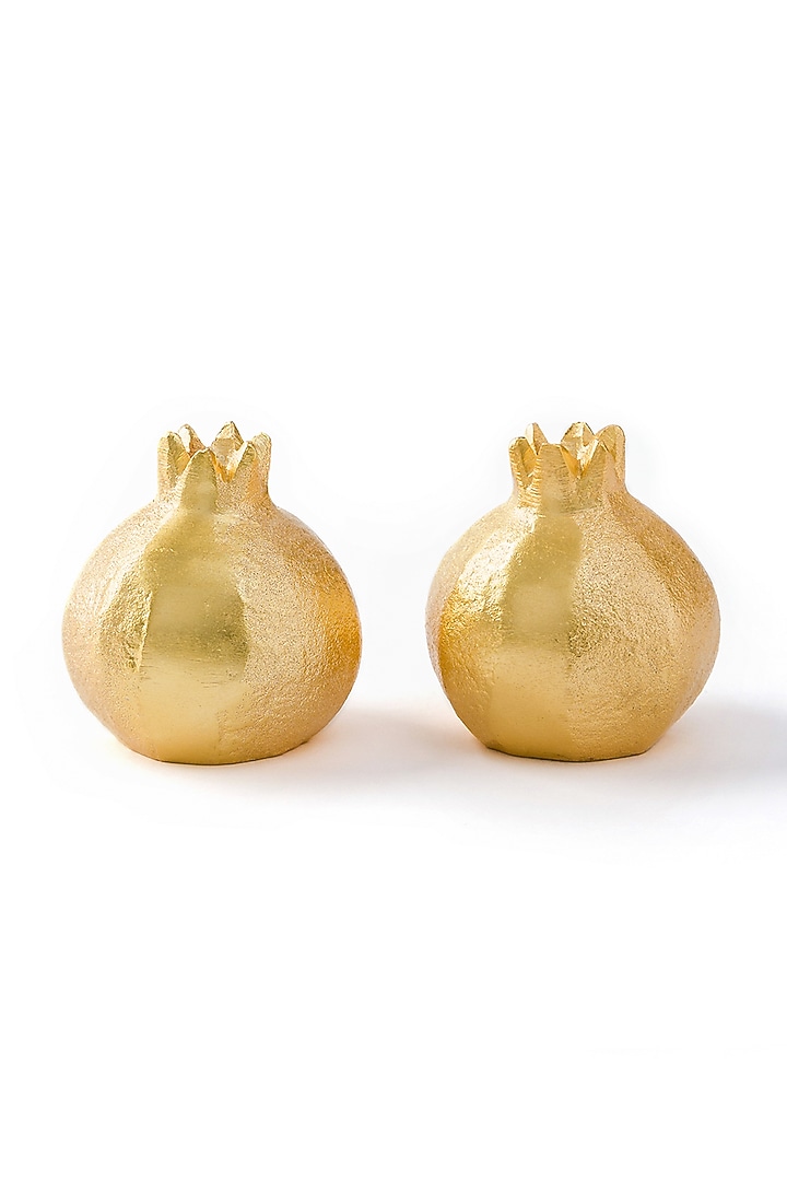 Gold Salt & Pepper Set Shaker (Set of 2) by Serein Wellness at Pernia's Pop Up Shop