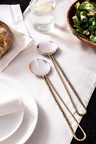 Gold Salad Server Set (Set of 2) by Serein Wellness