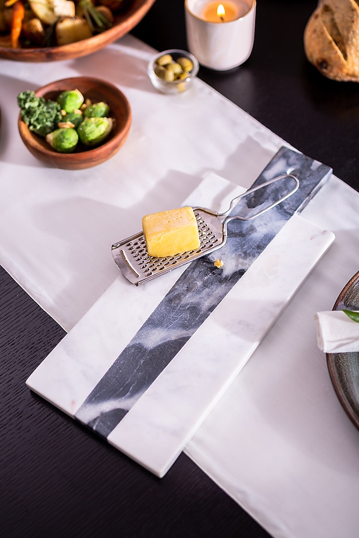 White & Grey Marble Cutting Board by Serein Wellness at Pernia's Pop Up Shop