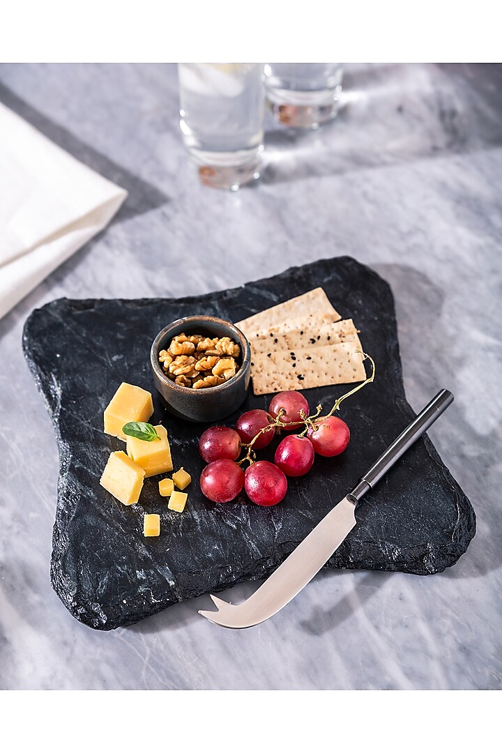 Ocean Black Slate Cheese Board by Serein Wellness
