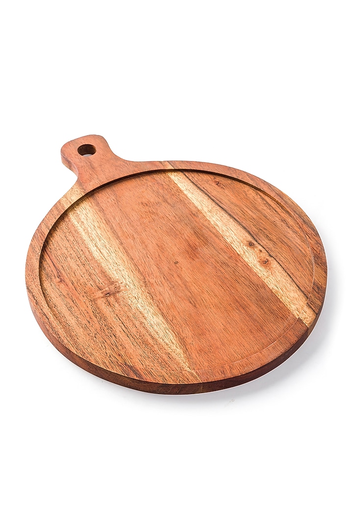 Brown Acacia Wood Cheese Board by Serein Wellness at Pernia's Pop Up Shop