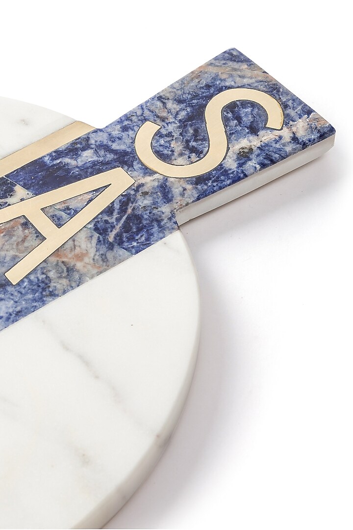 White & Blue Handmade Cheese Platter by Serein Wellness at Pernia's Pop Up Shop